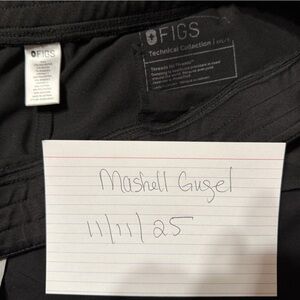 Figs Black Technical Pants